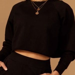 Tan + Lines by Sivan Ayla Cropped Sweater